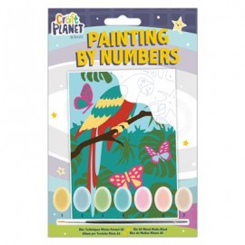 Mini Paint By Numbers Kit  - Parrot
