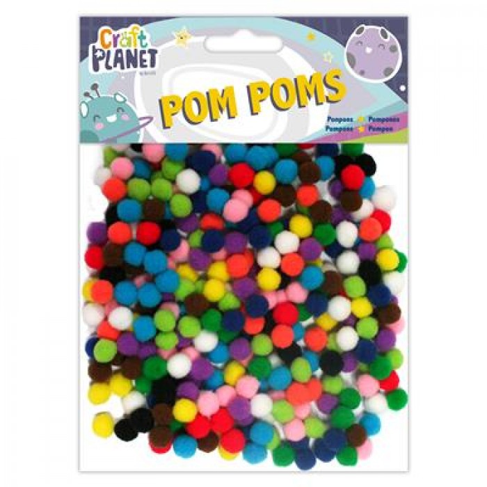 Pompoms (9g 7mm Diameter) - Assorted Colours