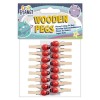 Pegs (16pcs) - Ladybird