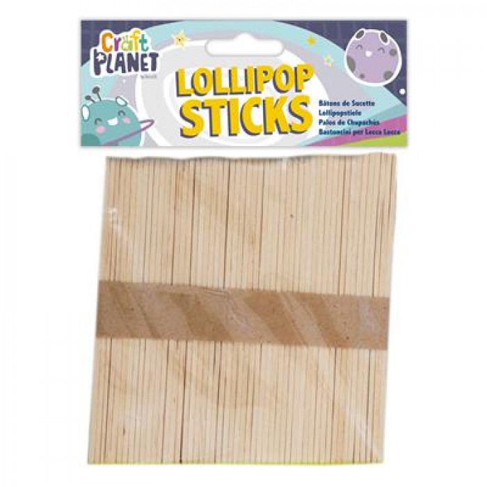 Lollipop Sticks (approx. 50pcs) - Natural