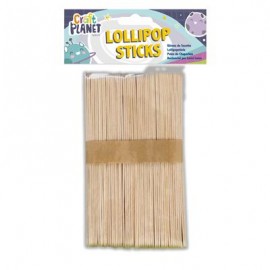 Lollipop Sticks (approx. 50pcs) - Natural (Extra Large)