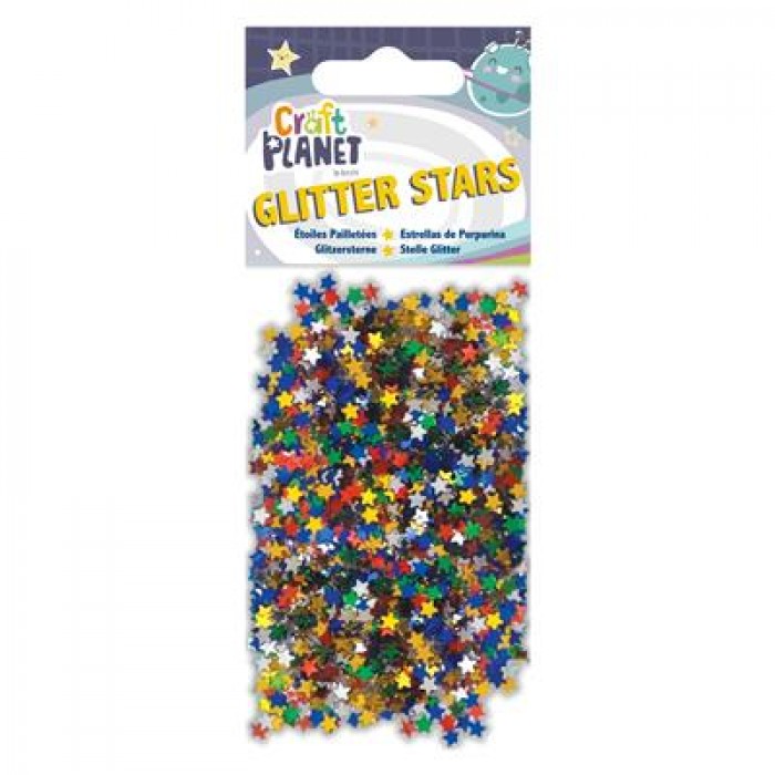 Glitter Stars (5g) - Assorted Colours (6mm)