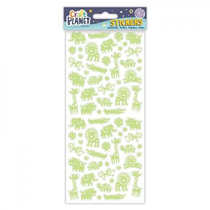 Fun Stickers - Glow In The Dark - Safari