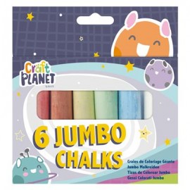 Jumbo Coloured Chalk (6pcs)
