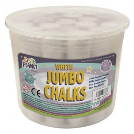 Jumbo White Chalks – Tub 20