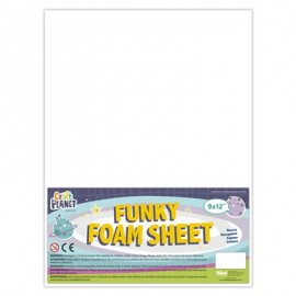 9 x 12 Funky Foam Sheet (2mm Thick) - White