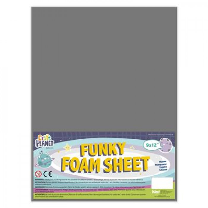 9 x 12 Funky Foam Sheet (2mm Thick) - Grey