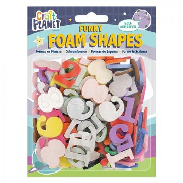 Funky Foam Assorted Pack (Self Adhesive) - Number