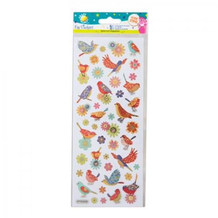 Fun Stickers - Birds &amp; Flowers