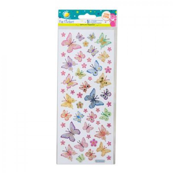 Fun Stickers - Butterflies &amp; Flowers