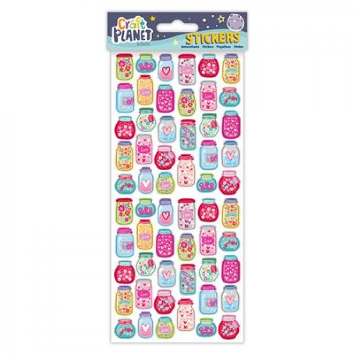 Fun Stickers - Heart Jars