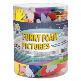 Funky Foam Tub (Self Adhesive) - Pictures - Assorted Colours