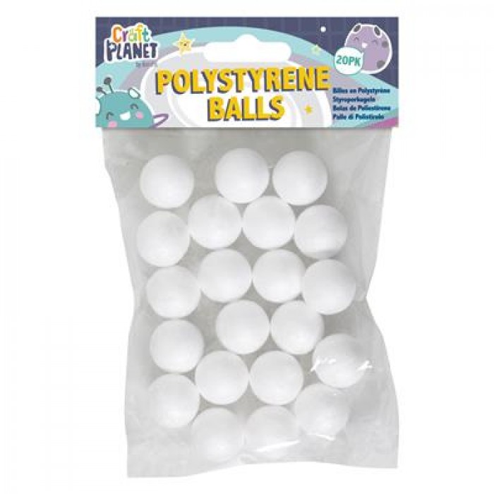 2cm Polystyrene Balls (20pcs)