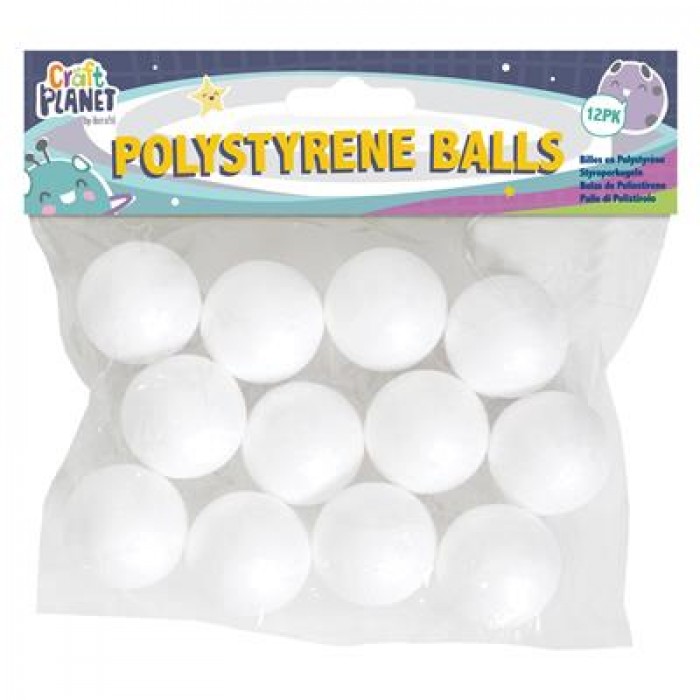 3cm Polystyrene Balls (12pcs)
