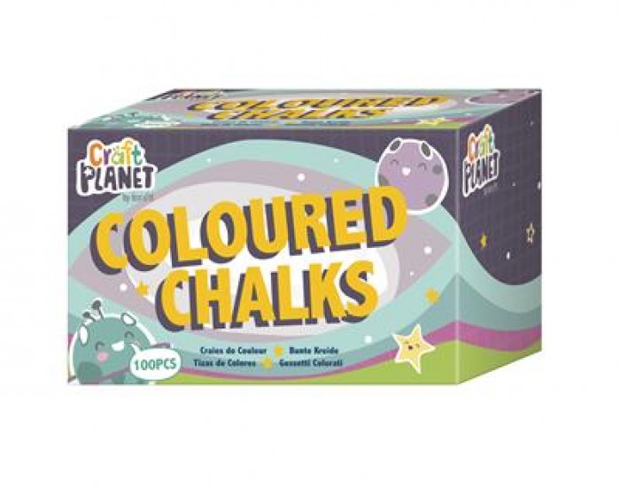 Coloured Chalks Pack of 100
