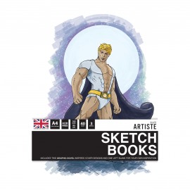 A4 Sketchbooks - Graphic Novel - Pack of 3
