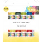 Artiste Acryl Pack 12 x 59ml - Tropische zonsondergang