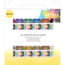 Artiste Acryl Pack 12 x 59ml - Metalen