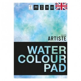 Artiste Watercolour Pad A4 190gsm 15 Sheets