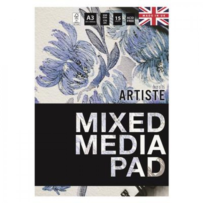 Artiste Mixed Media Pad A3 250gsm 15 Sheets