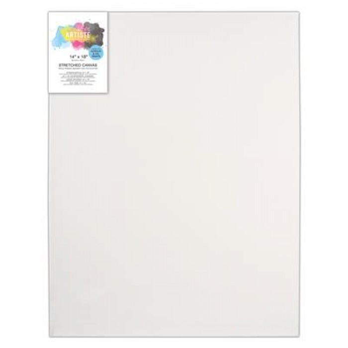 Artiste 14x18 Stretched Canvas 380gsm Triple Primed, Wooden Frame Painting