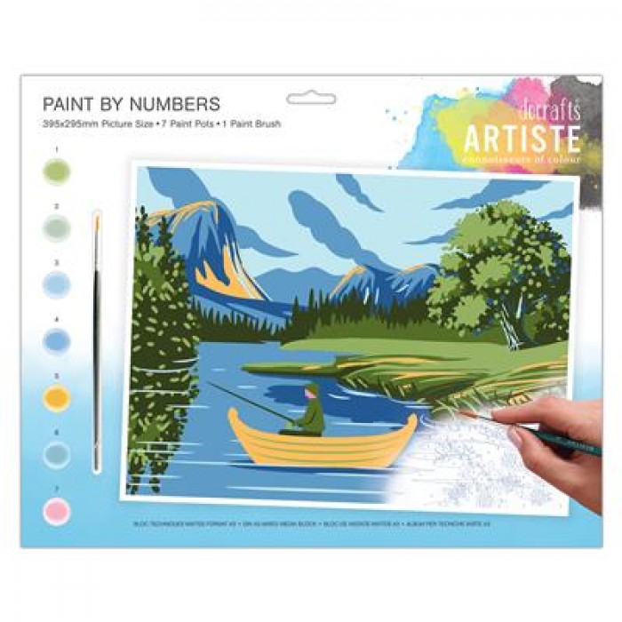 Large Paint By Numbers - Lakes &amp; Mountains