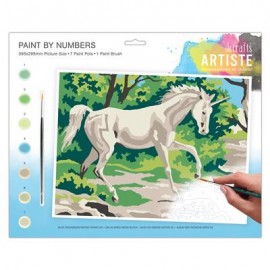 Large Paint By Numbers - Mystical Unicorn