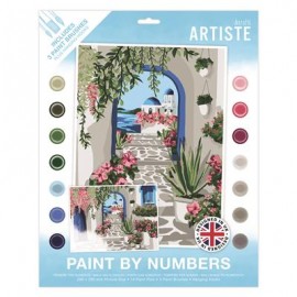 Paint By Numbers - Mediterranean Dreams - 14 colours, 3 brushes