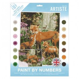 Paint By Numbers - Secret Woodland - 14 colours, 3 brushes
