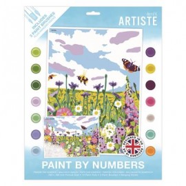 Paint By Numbers - Wild Meadow - 14 colours, 3 brushes