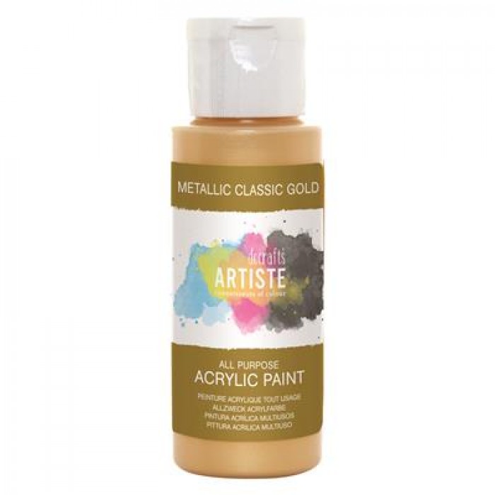 Artiste Acrylic 2Oz Metallic Classic Gold