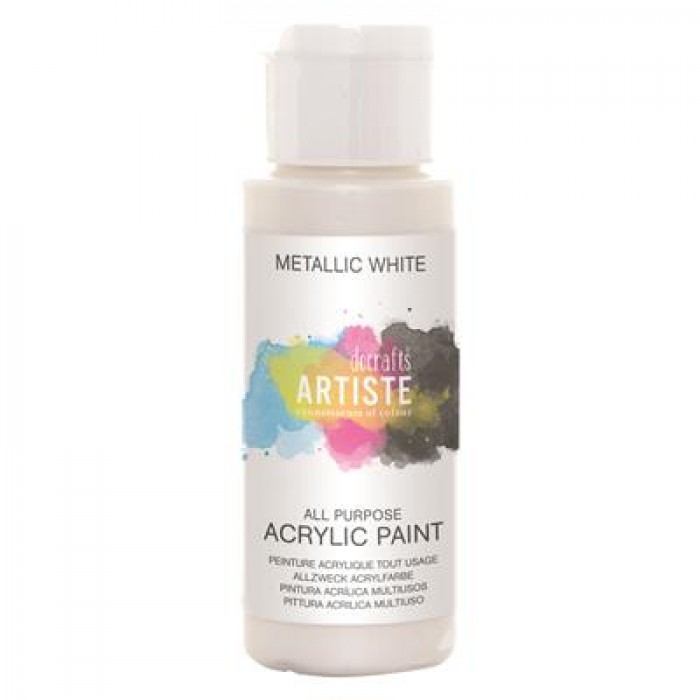 Artiste Acrylic 2Oz Metallic White