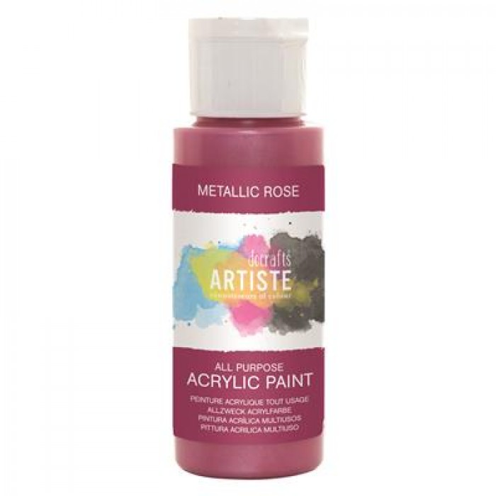 Artiste Acrylic 2Oz Metallic Rose