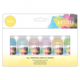 Artiste Acrylic Pack 6 x 2oz - Pastels