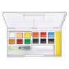 Watercolour Pan Set - 12 col with water brush