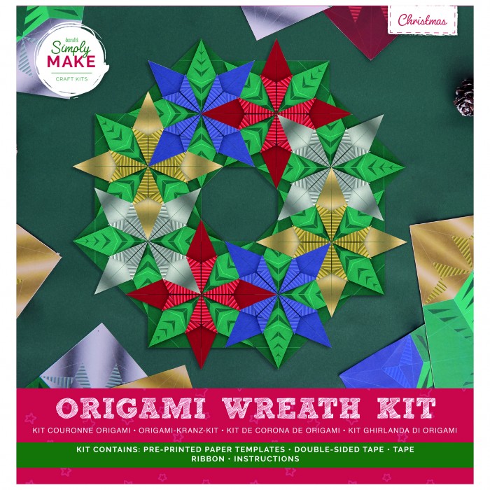 Origami Krans Kit - Kerstmis