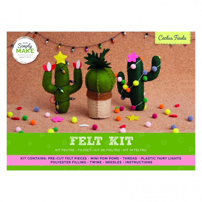 Vilten Cactus - Set van 3