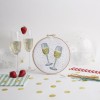 Cross Stitch Kit - Champagne Glasses