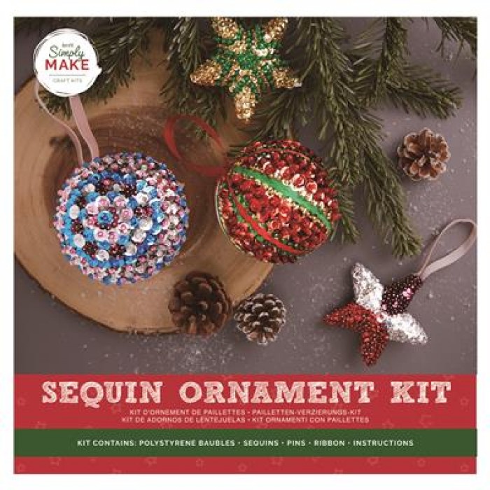 Sequin Ornament Kit (4pk)