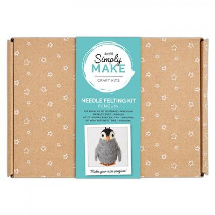 Needle Felting Kit - Penguin