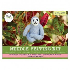 Needle Felting Kit - Sitting Sloth