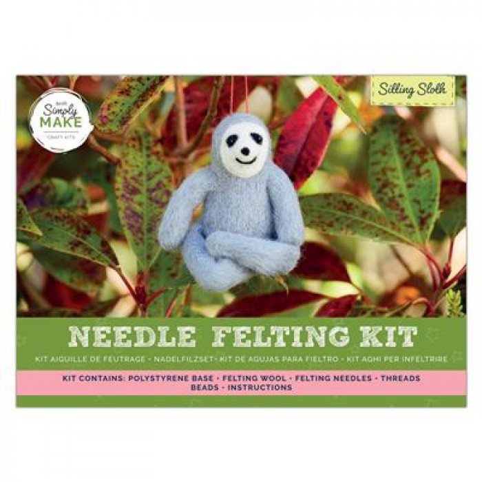 Needle Felting Kit - Sitting Sloth