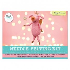 Needle Felting Kit - Piggy Princess