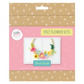 Felt Flower Kits - Floral Wreath