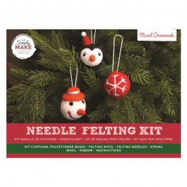 Needle Felting Kit (3pk) - Mixed Ornaments