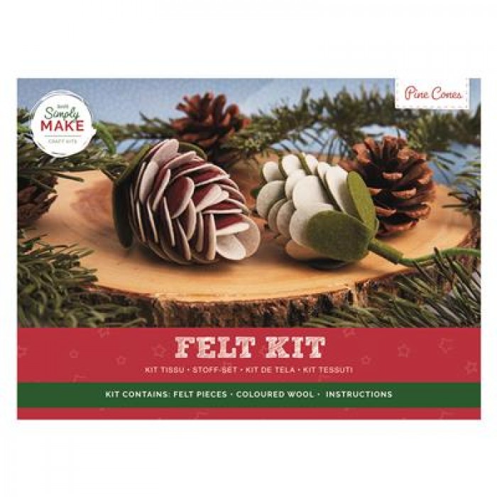 Felt Pine Cones Kit (2pk)