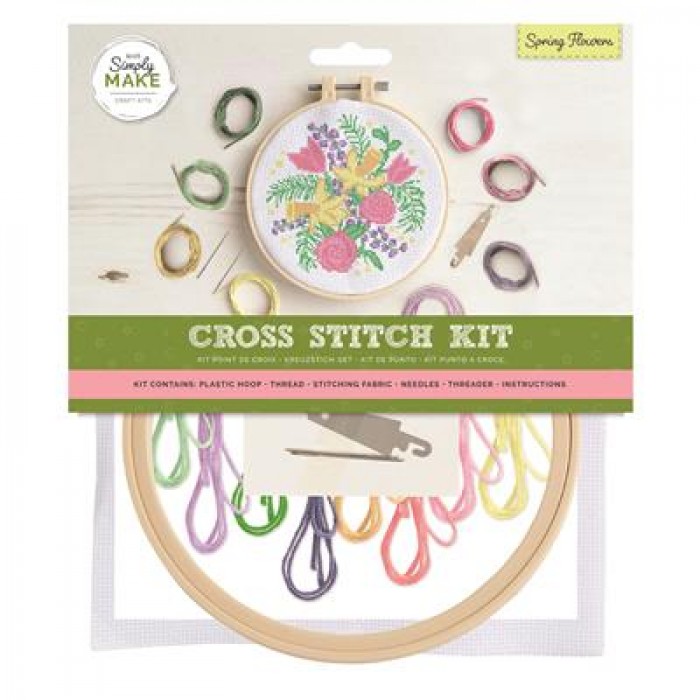 Cross Stitch Kit - Spring Flowers