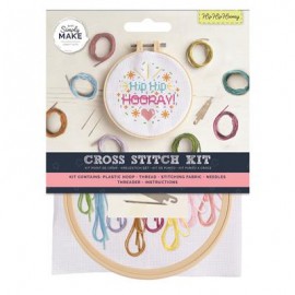 Cross Stitch Kit - Hip Hip Hooray