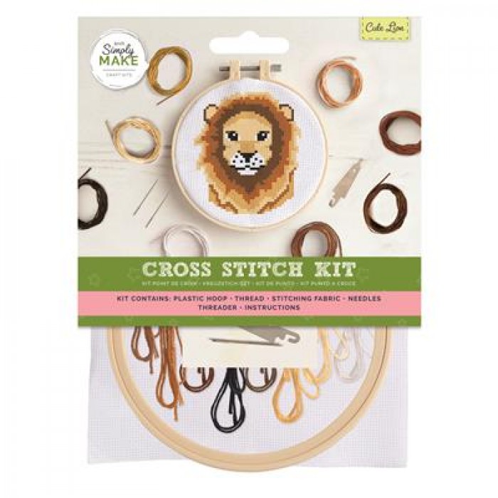 Cross Stitch Kit - Cute Lion