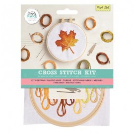Cross Stitch Kit - Maple Leaf